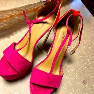 Pink heels
